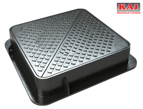 Picture of 60 x 60 SOLID TOP GRADE DOUBLE TRIANGLE + GRP + BLK + EPOXY + FIC D-400