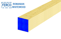 Show details for FERCO WHITEWOOD 3" x 3" x 13FT. Picture of FERCO WHITEWOOD 3" x 3" x 13FT.