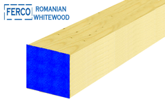 Show details for FERCO WHITEWOOD 4" x 4" x 13FT. Picture of FERCO WHITEWOOD 4" x 4" x 13FT.