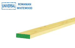 Show details for UNIVERSAL WHITEWOOD 1" x 4" x 13FT. Picture of UNIVERSAL WHITEWOOD 1" x 4" x 13FT.