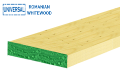 Show details for UNIVERSAL WHITEWOOD 2" x 12" x 13FT. Picture of UNIVERSAL WHITEWOOD 2" x 12" x 13FT.