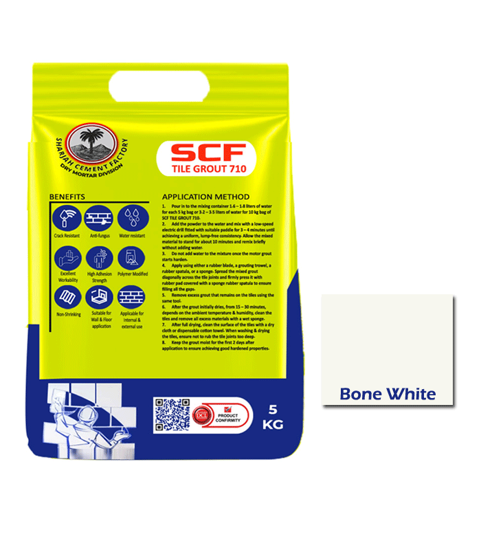 Picture of SCF TILE GROUT 710 ( BONE WHITE ) - 5 KG