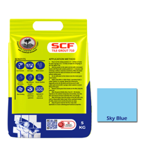 Show details for SCF TILE GROUT 710 ( SKY BLUE ) - 5 KG Picture of SCF TILE GROUT 710 ( SKY BLUE ) - 5 KG