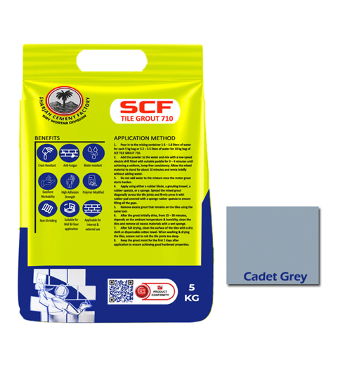 Picture of SCF TILE GROUT 710 ( CADET GREY ) - 5 KG