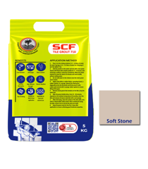 Show details for SCF TILE GROUT 710 ( SOFT STONE ) - 5 KG Picture of SCF TILE GROUT 710 ( SOFT STONE ) - 5 KG
