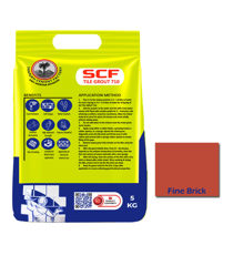 Show details for SCF TILE GROUT 710 ( FINE BRICK ) - 5 KG Picture of SCF TILE GROUT 710 ( FINE BRICK ) - 5 KG