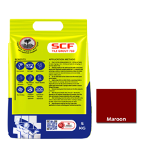 Show details for SCF TILE GROUT 710 ( MAROON ) - 5 KG Picture of SCF TILE GROUT 710 ( MAROON ) - 5 KG