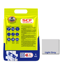 Show details for SCF TILE GROUT 710 ( LIGHT GREY ) - 5 KG Picture of SCF TILE GROUT 710 ( LIGHT GREY ) - 5 KG