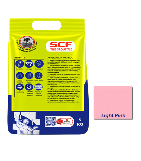 Picture of SCF TILE GROUT 710 ( LIGHT PINK ) - 5 KG