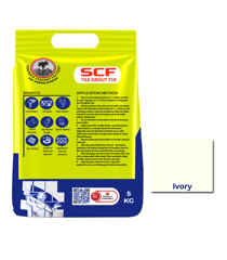 Show details for SCF TILE GROUT 710 ( IVORY ) - 5 KG Picture of SCF TILE GROUT 710 ( IVORY ) - 5 KG