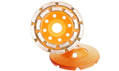 Show details for VIVAMAX DIAMOND CUP WHEEL DOUBLE ROW 7 INCH Picture of VIVAMAX DIAMOND CUP WHEEL DOUBLE ROW 7 INCH